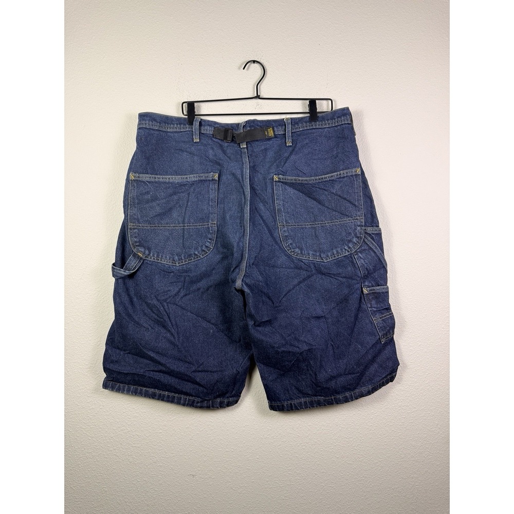 Ralph Lauren‎ Carpenter Shorts Mens 38 Blue Denim Back Hammer Loop Utility